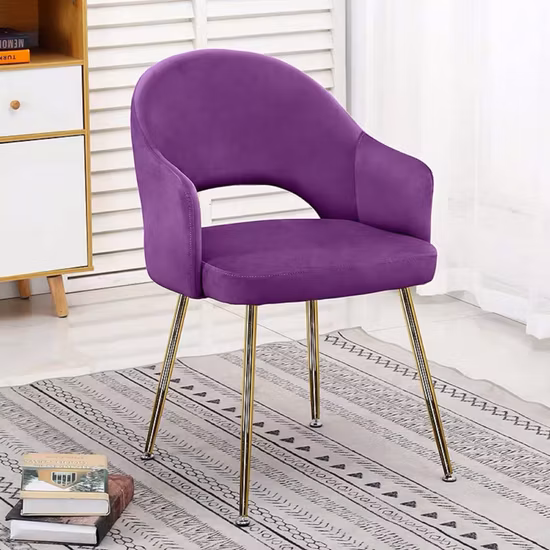 Furniture Modern Design Restaurant Velvet Leisure Fabric Dining Room Dining Chair