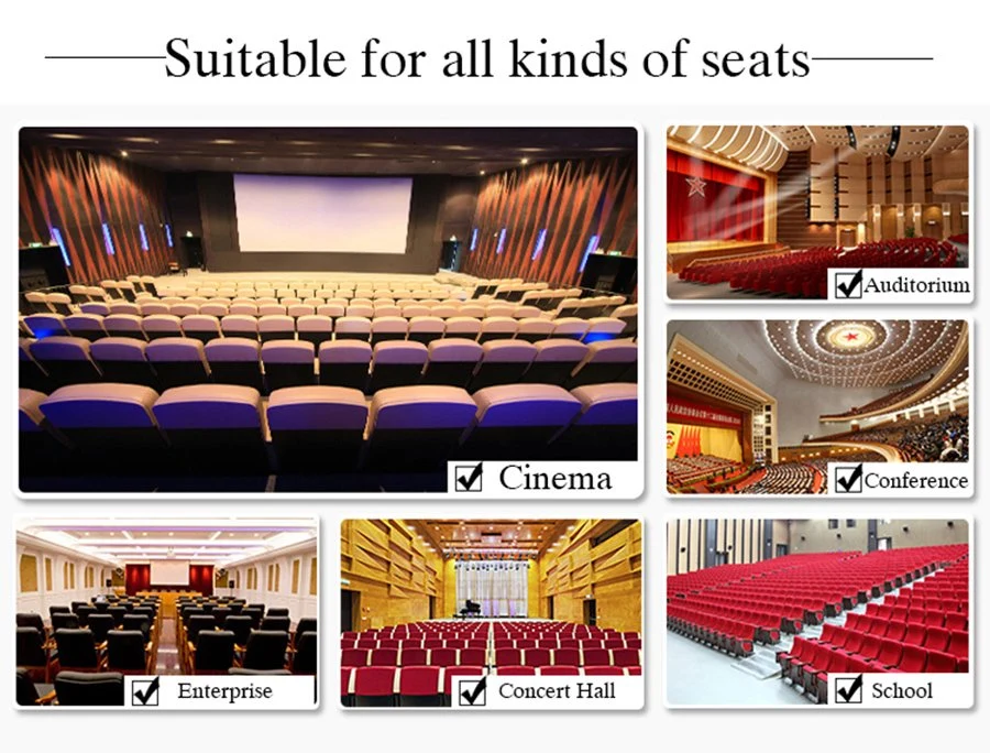 Modern Good Push Back Cinema Chairs Folding Theater Chairs for Conference Auditorium Seating