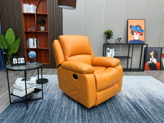 Geeksofa Modern Design Comfortable Leather Manual Massage Recliner Chair