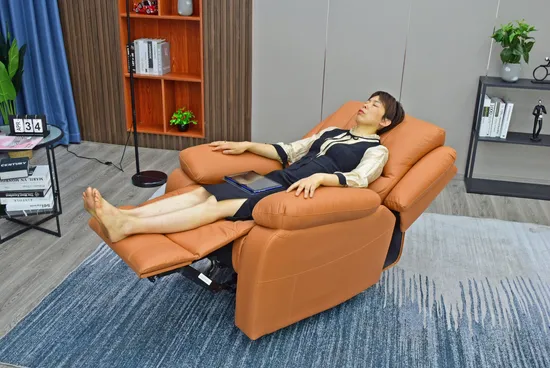 Jikeyuan Geek Sofa Furniture Full Copyleather Manual Recliner Chair Reclining with Cooling Cup Holder