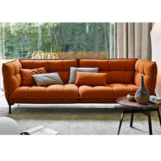 Nova Linen Fabric Sofa Covers Modern Living Room Furniture Customize Corner Recliner Sectional Sofas